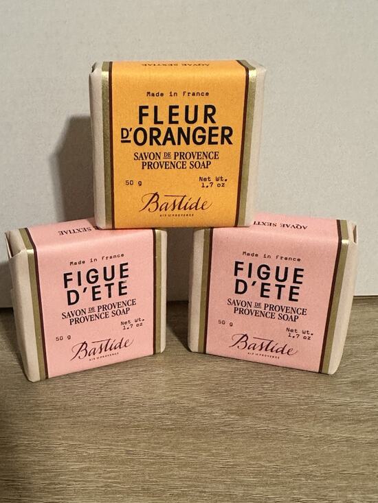 Bastide Other - Bastide Savon de Provence Soap Lot of 3 50g Fig & Orange Blossom NEW